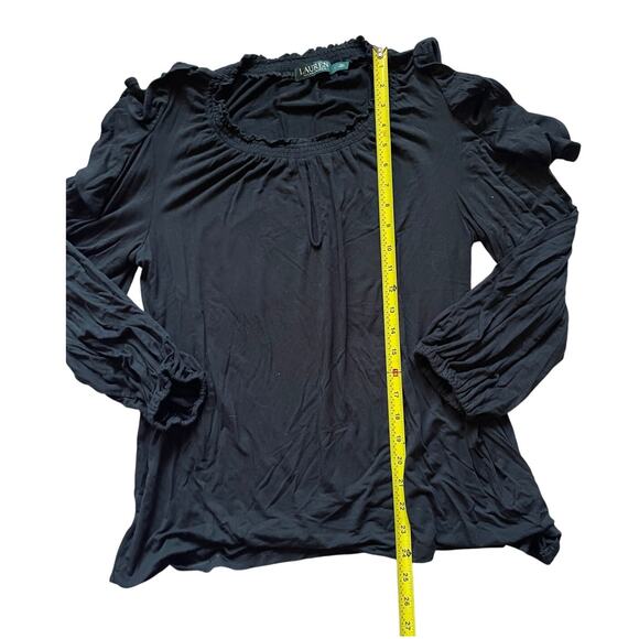 LRL Womens/Teen Blouses set of 2 Floral and Black Size Large Bohemian Flowy - Picture 10 of 12